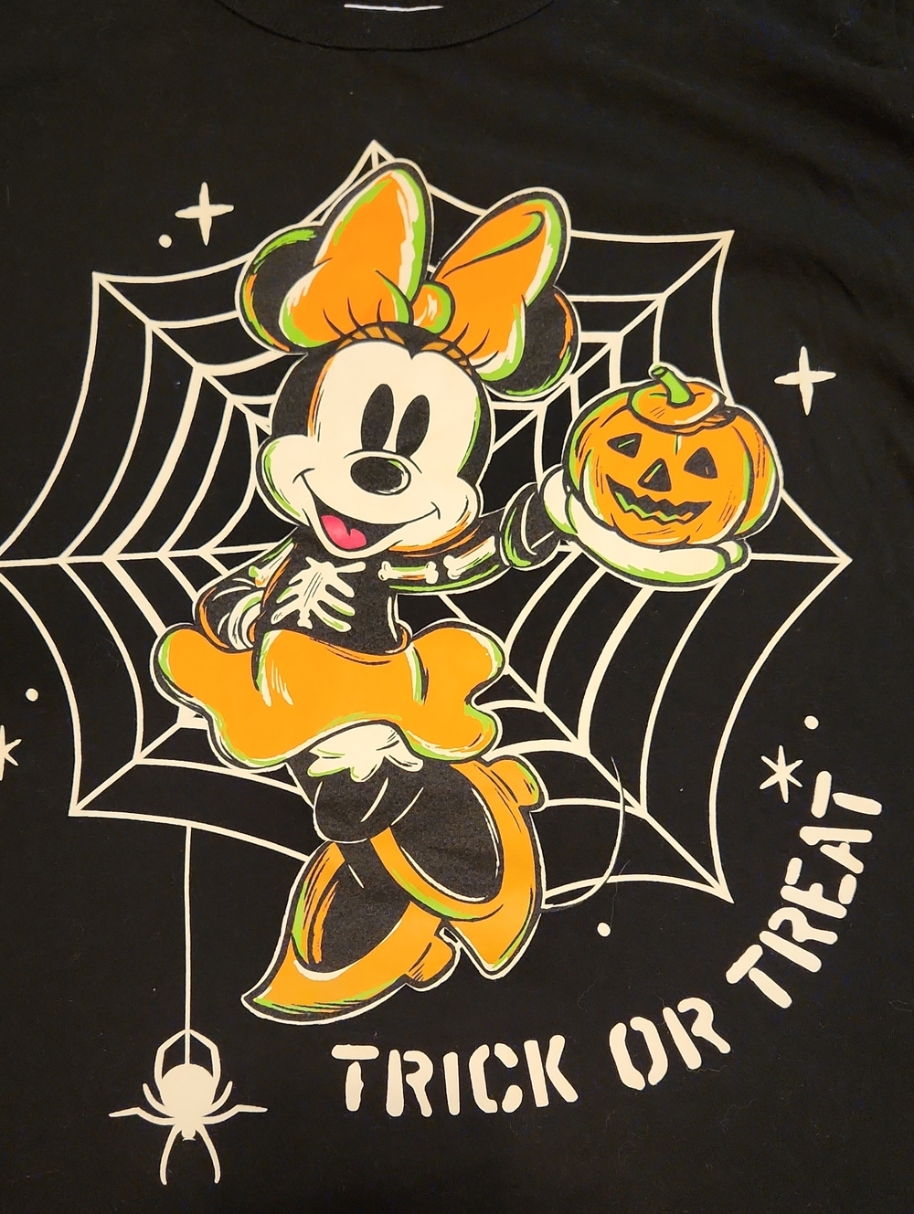 Disney (Old Navy) Minnie Mouse Black Halloween Tee, 2X